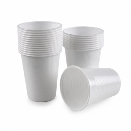 Pahare Unica Folosinta Albe 200ml, 100buc/set [1]