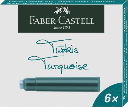 Patroane Cerneala Faber-Castell 6 buc/set - Albastru [5]