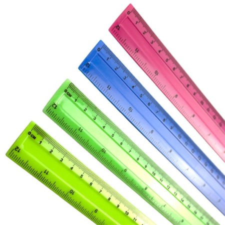 Ascutitoare, Adezivi si Lipici, Radiere, Rigle - Rigla din Plastic Color 30 cm EHER