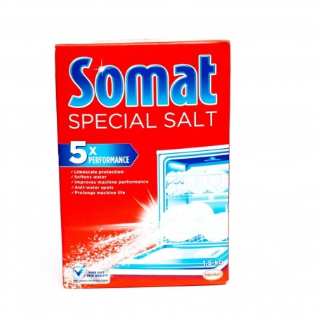 Articole Bucatarie - Sare Dedurizanta pentru Masina de Spalat Vase Somat 1,5Kg