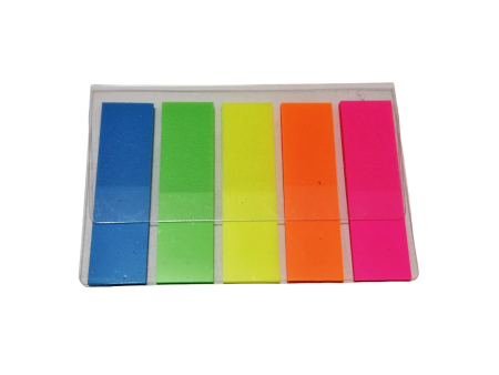 Notesuri si indecsi autoadezivi - Stick Index Plastic 45x12 mm, 5 Culori