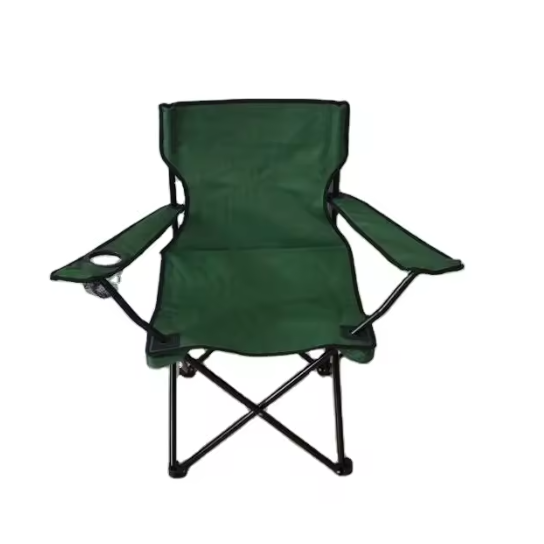 Scaun pliabil pentru picnic sau pescuit, cadru metalic, Verde, 52 x 85 x 85 cm [2]