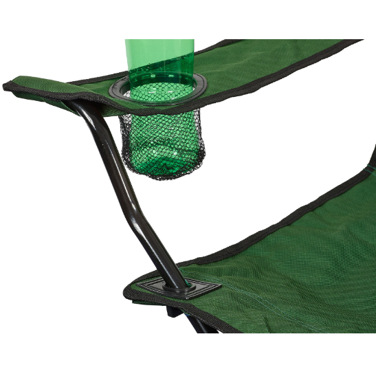 Scaun pliabil pentru picnic sau pescuit, cadru metalic, Verde, 52 x 85 x 85 cm [4]