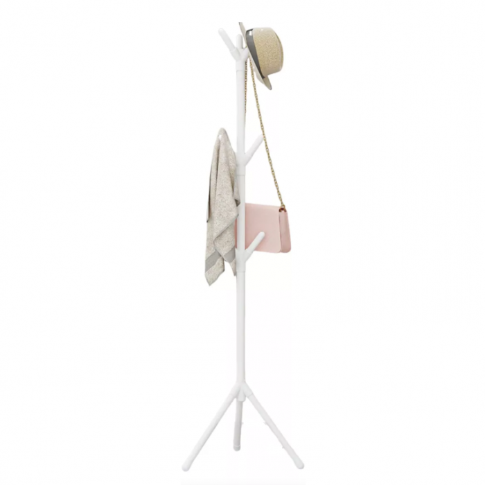 Cuier tip pom pentru hol, Alb, 170 cm [2]