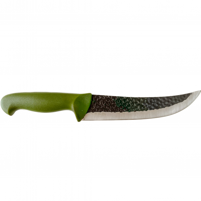 Cutit pentru macelarie, cu lama curbata din otel, verde, lungimea lamei de 20 cm [4]