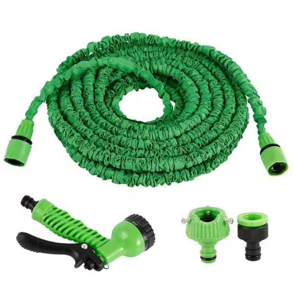 Furtun de grădină din polimer, fara indoire, Verde/Negru, 45 m [6]