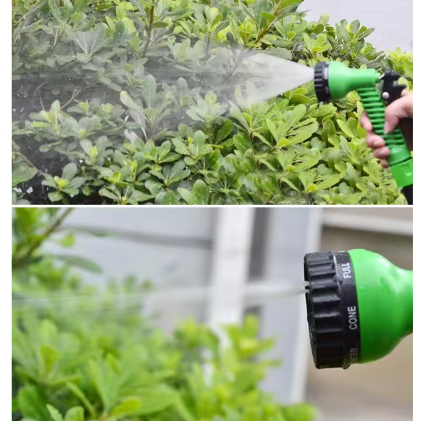 Furtun de grădină din polimer, fara indoire, Verde/Negru, 45 m [10]