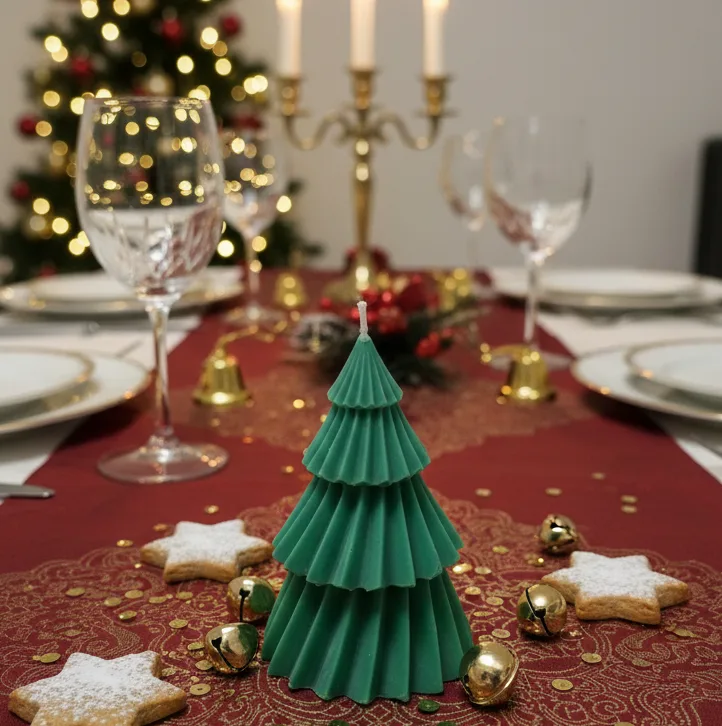 Lumanare parfumata Brad, HANDMADE, ceara naturala din soia, fitil din bumbac [2]