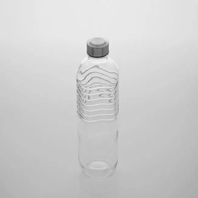 Recipient pentru bauturi din sticla, cu capac, 1.25 l, Transparent [2]