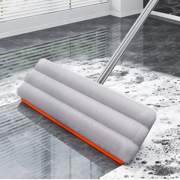 Set 5 lavete din microfibra, cu prindere dubla, potrivite pentru mop plat, Gri, 32 x 11 cm [3]