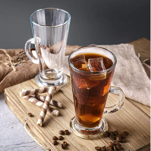 Set cani de sticla pentru cafea, Transparent, 300 ml, 6 buc [9]