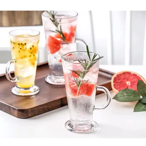 Set cani de sticla pentru cafea, Transparent, 300 ml, 6 buc [7]