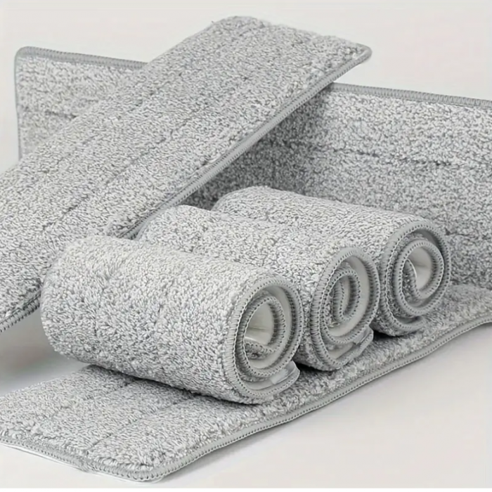 Set lavete din microfibra pentru mop, Gri, 35 x 11 cm, 8 buc [4]