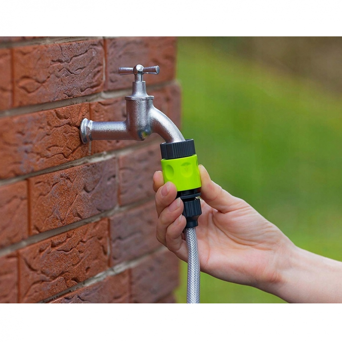 Set pulverizator si furtun de gradina, Verde/Gri, 10 m [3]