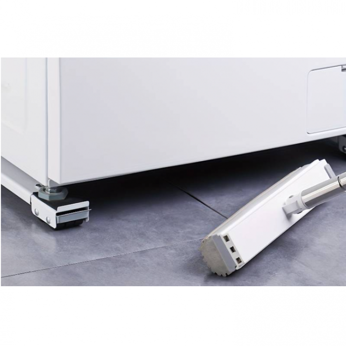 Set suport pentru mutat mobilier, electrocasnice, reglabil, cu roti, Gri/Negru, 50 x 5 cm, 2 buc [3]