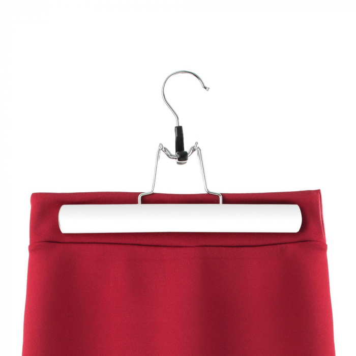 Set umerase din lemn pentru pantaloni, 3 bucati, Alb, 25 cm [3]