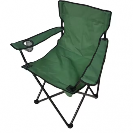 Gradina - Scaun pliabil pentru picnic sau pescuit, cadru metalic, Verde, 52 x 85 x 85 cm