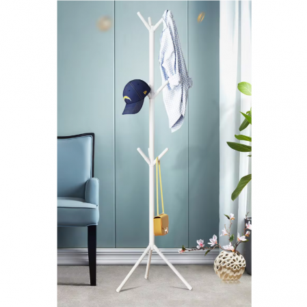 Cuier tip pom pentru hol, Alb, 170 cm [2]