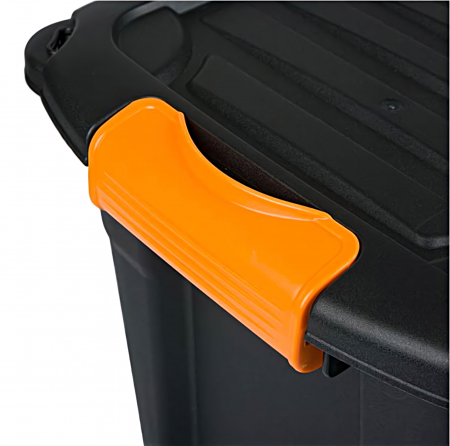Cutie rezistenta de plastic pentru depozitare, Negru, 20 litri [2]