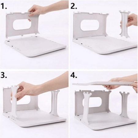 Etajera din plastic alb pentru pantofi cu 5 niveluri [5]
