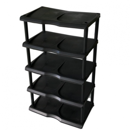 Suporturi - Etajera din plastic pentru pantofi cu 5 niveluri