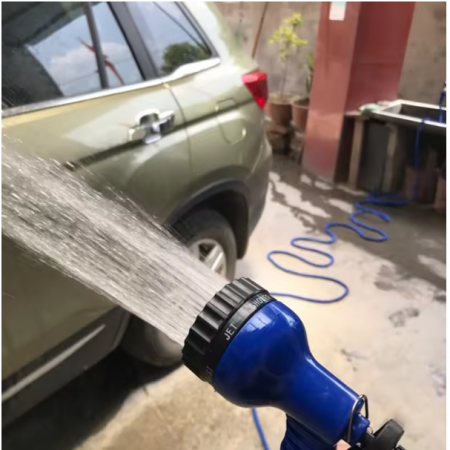 Furtun de grădină din polimer, fara indoire, Albastru/Negru, 30 m [8]