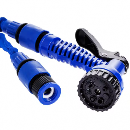 Furtun de grădină din polimer, fara indoire, Albastru/Negru, 30 m [3]