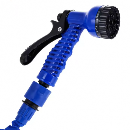 Furtun de grădină din polimer, fara indoire, Albastru/Negru, 60 m [2]