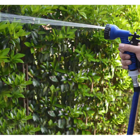 Furtun de grădină din polimer, fara indoire, Albastru/Negru, 60 m [8]