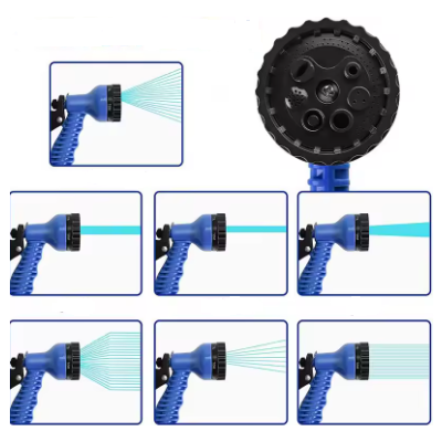 Furtun de grădină din polimer, fara indoire, Albastru/Negru, 60 m [5]