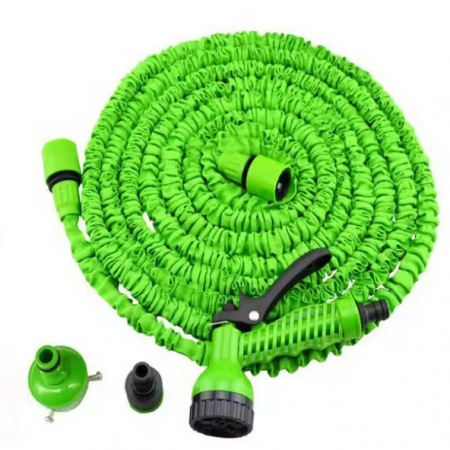 Furtun de grădină din polimer, fara indoire, Verde/Negru, 30 m [8]
