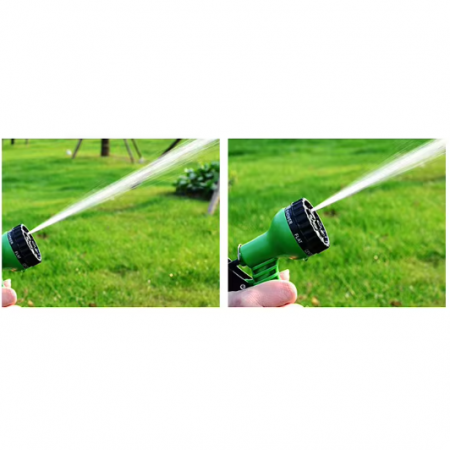 Furtun de grădină din polimer, fara indoire, Verde/Negru, 30 m [5]