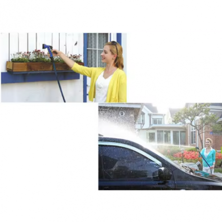 Furtun de grădină din polimer, fara indoire, Verde/Negru, 45 m [4]