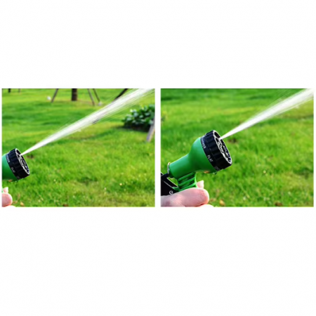 Furtun de grădină din polimer, fara indoire, Verde/Negru, 45 m [2]