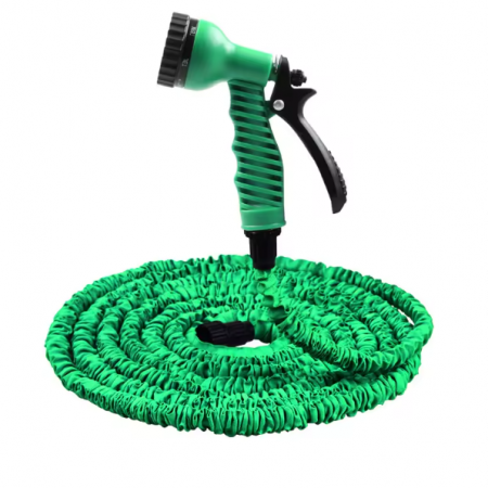 Furtun de grădină din polimer, fara indoire, Verde/Negru, 45 m [0]