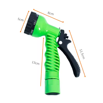 Furtun de grădină extensibil din polimer, fara cutare, Verde/Negru, 60 m [6]