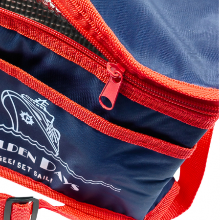 Geanta termica cu model, Albastru inchis/Portocaliu, 25 x 14 x 19 cm [3]