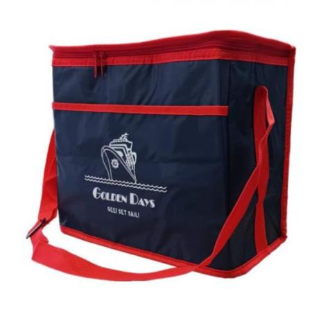 Geanta termica cu model, Albastru inchis/Portocaliu, 30 x 15 x 25 cm [1]