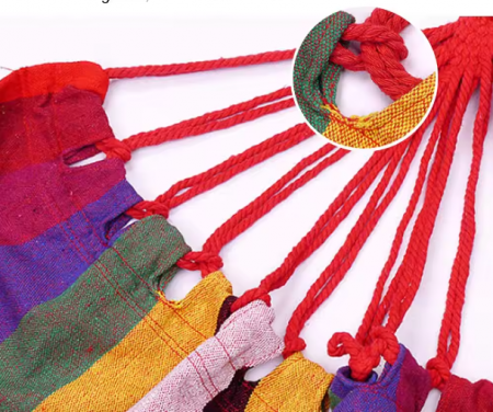 Hamac portabil pentru calatorie, stat in aer liber, Multicolor, 180 x 80 cm [1]