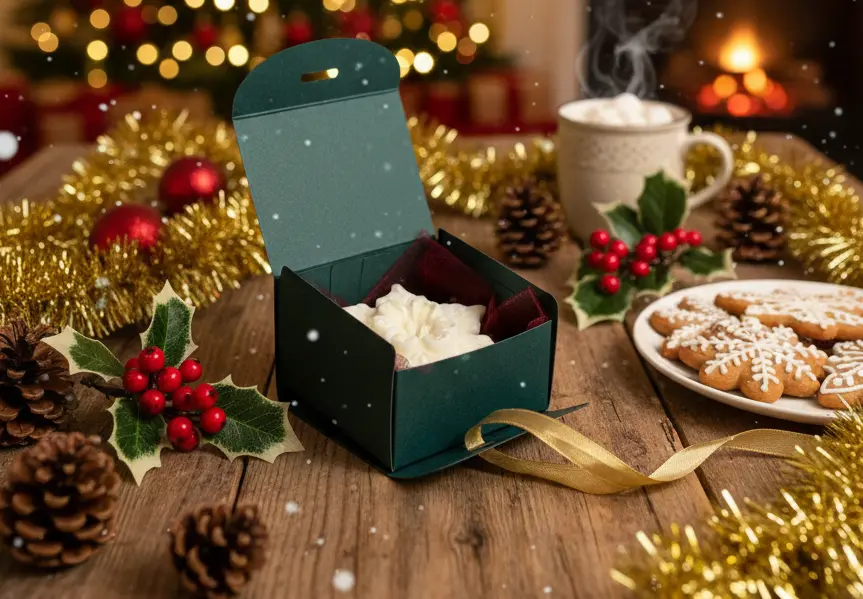 Lumanare parfumata tip fulg, HANDMADE, ceara naturala din soia, fitil din bumbac, 7.5 cm