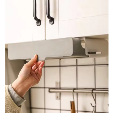 Organizator pentru condimente suspendat, Gri/Alb, 32 x 13 x 13 cm [3]