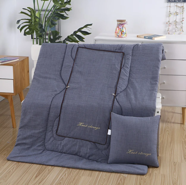 Perna ce se poate extinde in pilota, multifunctionala, 2 in 1, Albastru, 40 x 40 x 10 cm/ 110 x 150 cm [1]