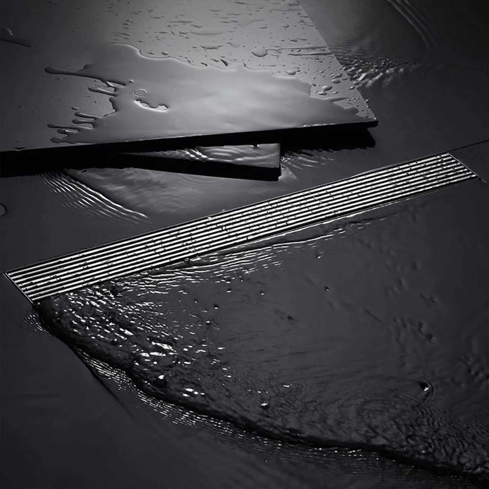 Rigola de dus, pe podea, liniara, din inox, set complet necesar instalarii,culoare cromata, 57 x 500 mm [2]