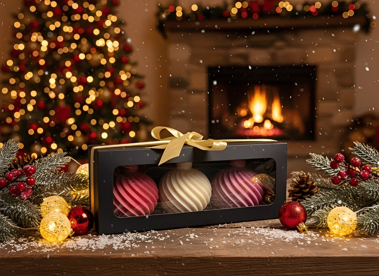 Set 3 lumanari parfumate, HANDMADE, ceara naturala din soia, fitil din bumbac, Globuri, 7 cm