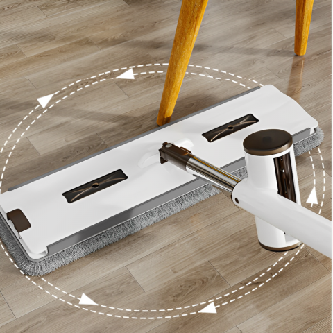 Set 6 lavete din microfibra, pentru mop, Gri, 45 x 11 cm [3]
