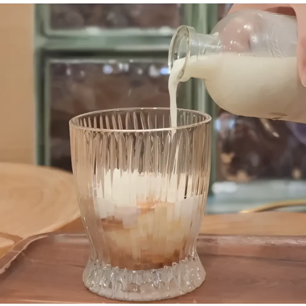 Set 6 pahare, din sticla, cu model, Transparent, 285 ml [3]