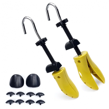 Suporturi - Set calapoade pentru intinderea pantofilor, Galben/Negru, marime universala, 2 buc