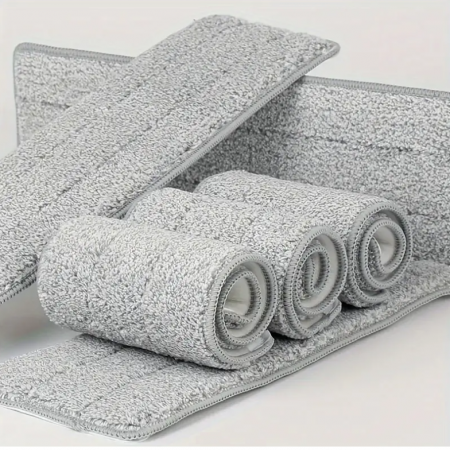 Set lavete din microfibra pentru mop, Gri, 35 x 11 cm, 4 buc [3]