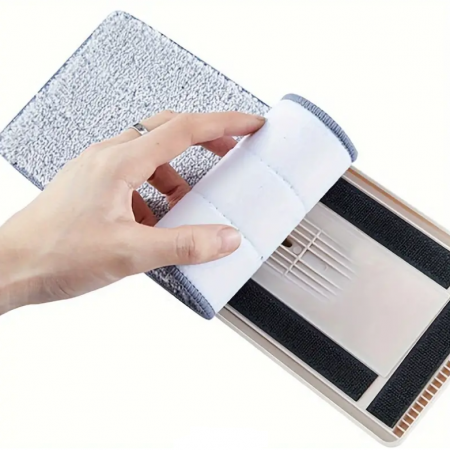 Set lavete din microfibra pentru mop, Gri, 35 x 11 cm, 8 buc [5]