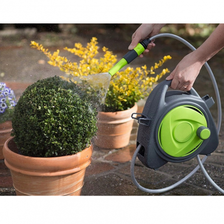 Set pulverizator si furtun de gradina, Verde/Gri, 10 m [5]